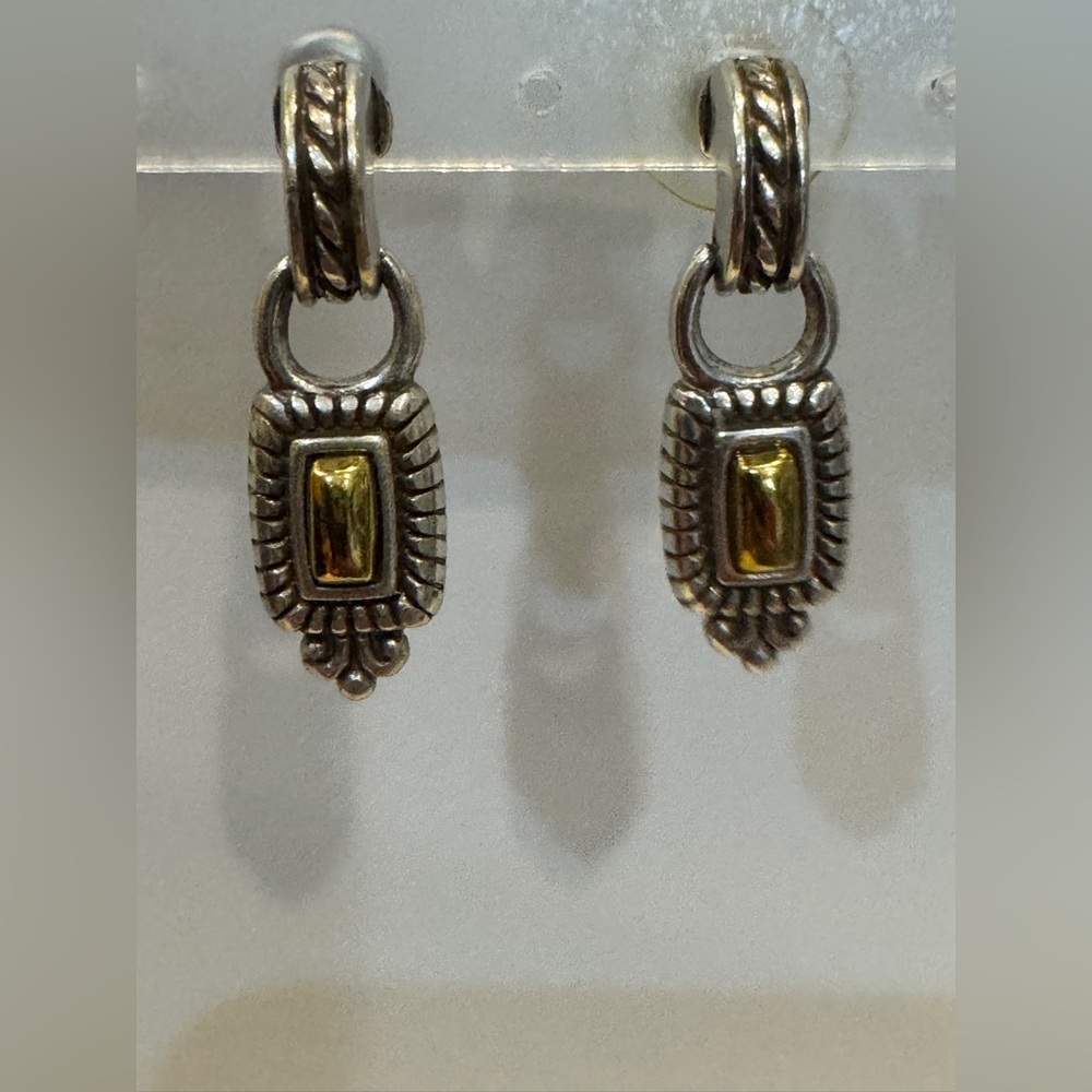 Brighton‎  Silver and Gold  Pierced Earrings